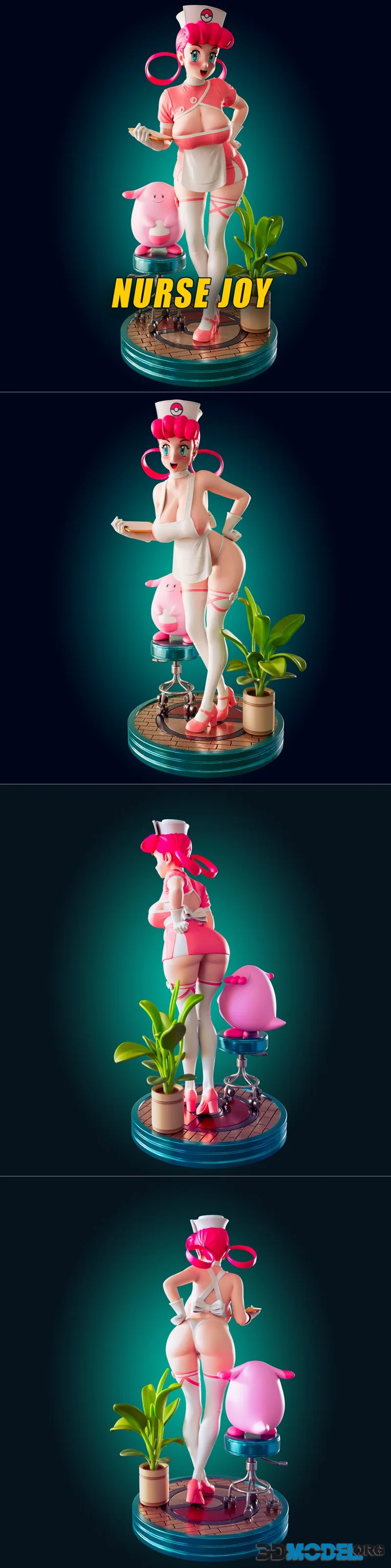 Officer Rhu - Nurse Joy Pokemon – Printable