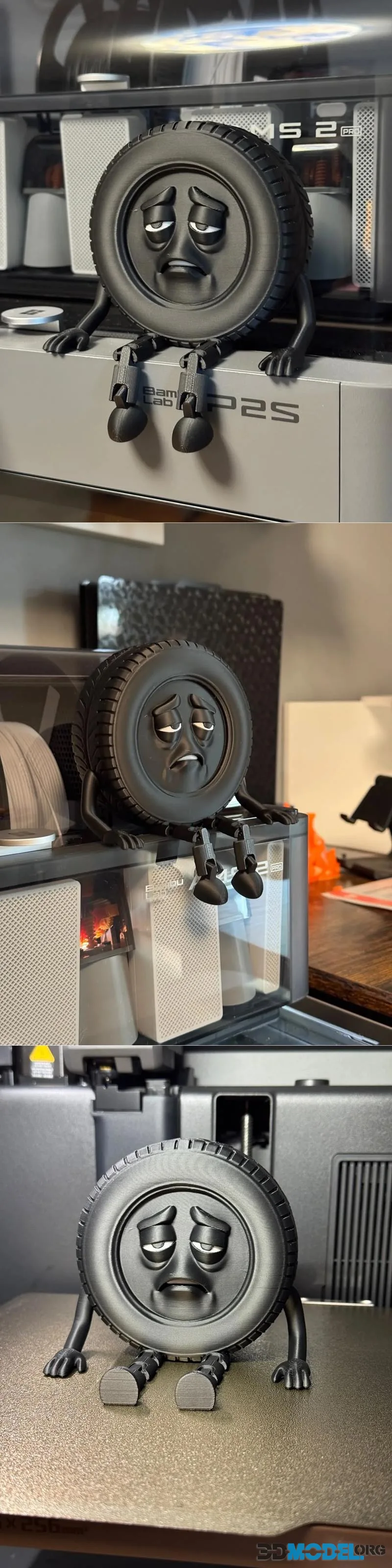 Tire-d - Completely Exhausted Shelf Sitter – Printable