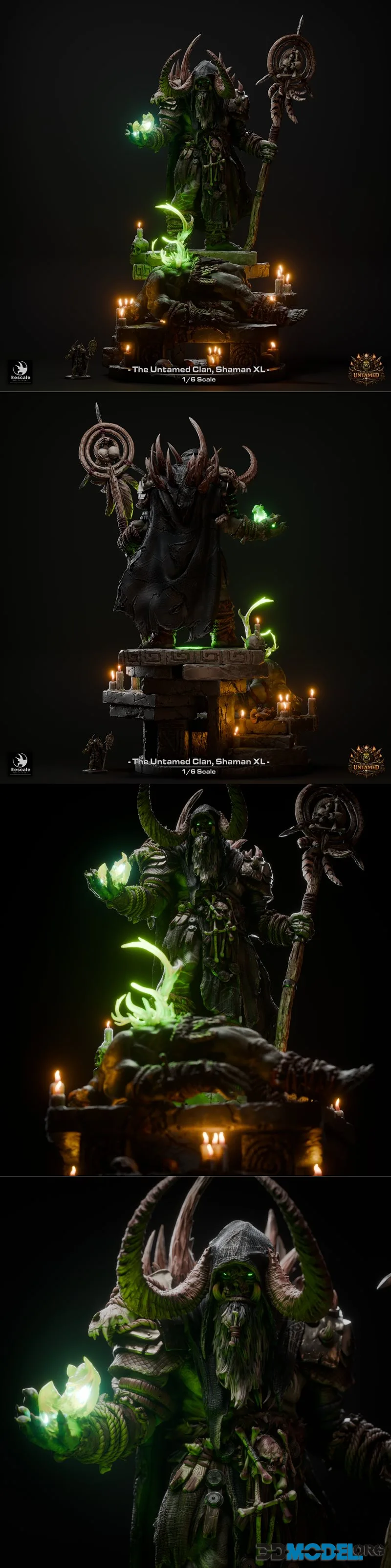 Rescale Miniatures - Orc Untamed Shaman XL Collector – Printable
