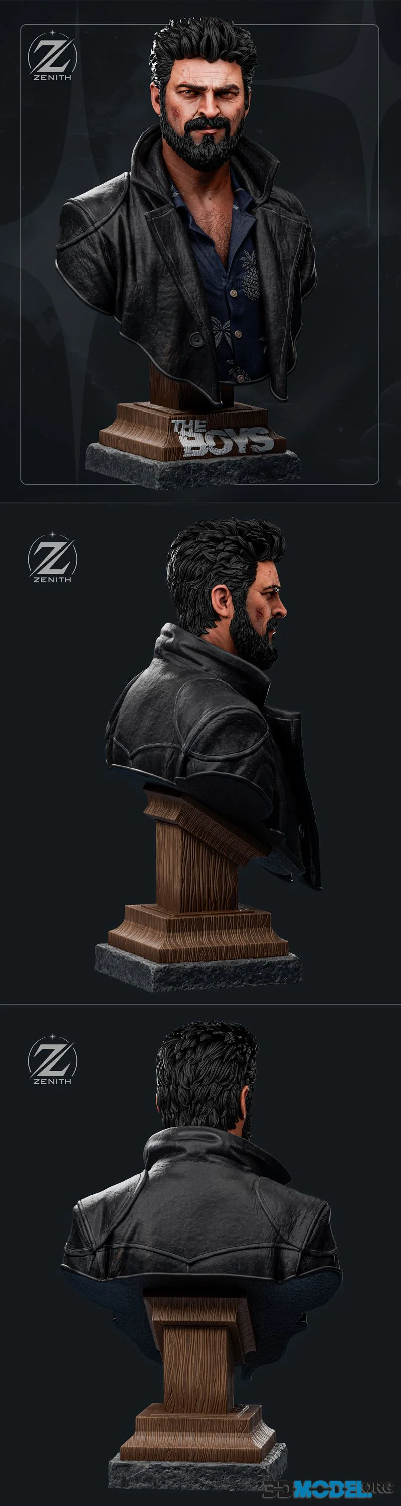 Zenith Studios - Billy Butcher Bust – Printable
