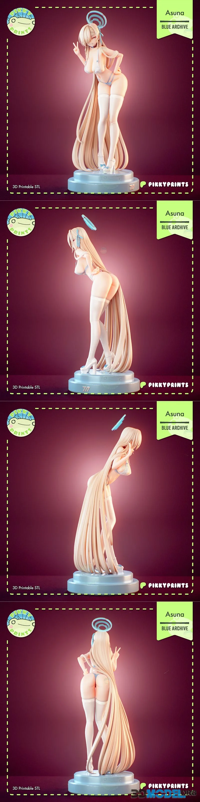 Pikky Prints - Asuna - Blue Archive – Printable