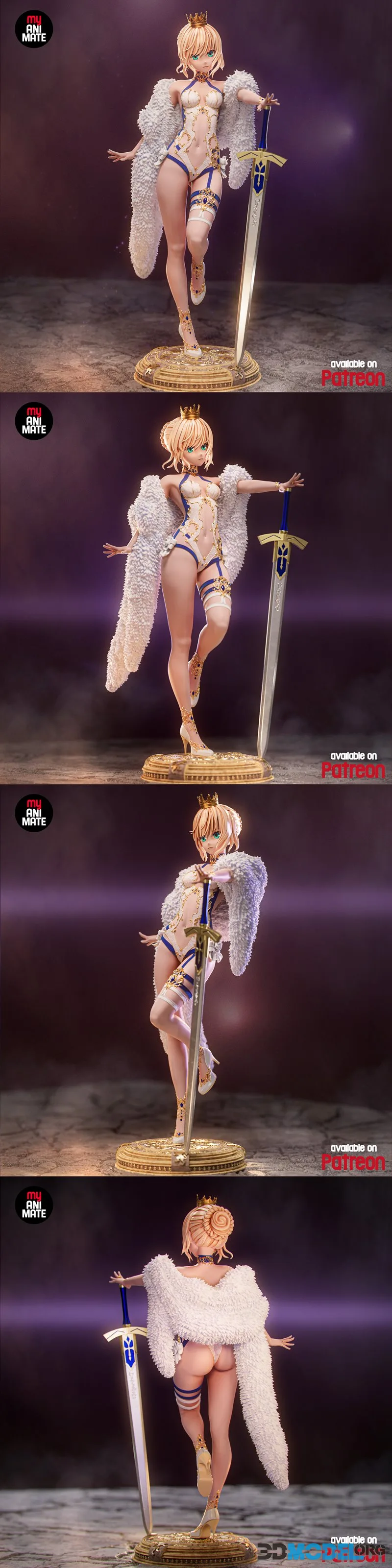 myAnimate - Saber Ecchi (Fate Series) – Printable