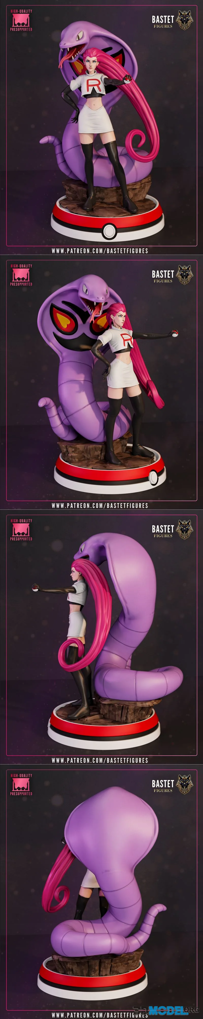 Bastet Figures - Jessie - Pokemon – Printable