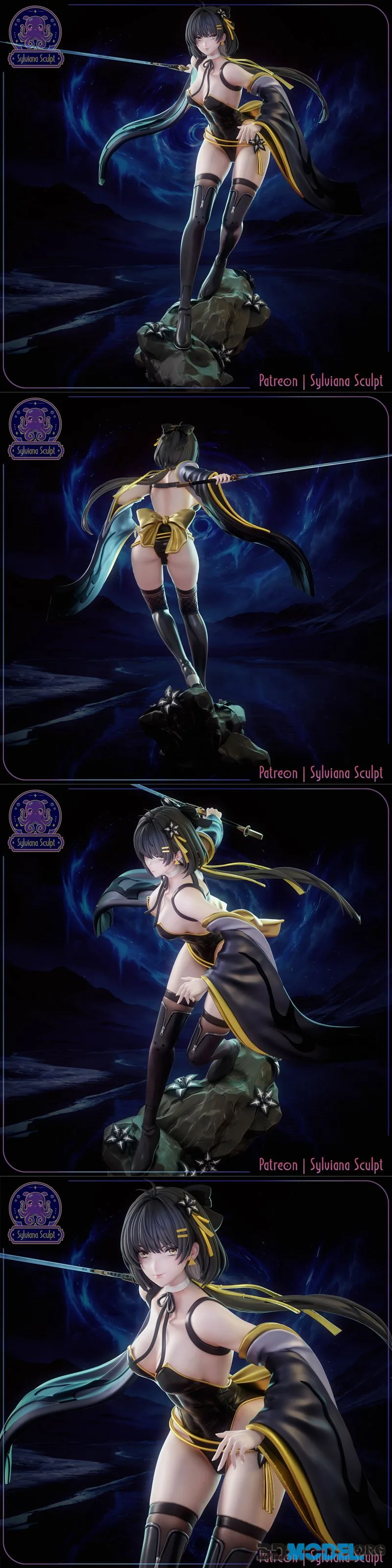 Sylviana Sculpt - Female Rover - WuWa – Printable