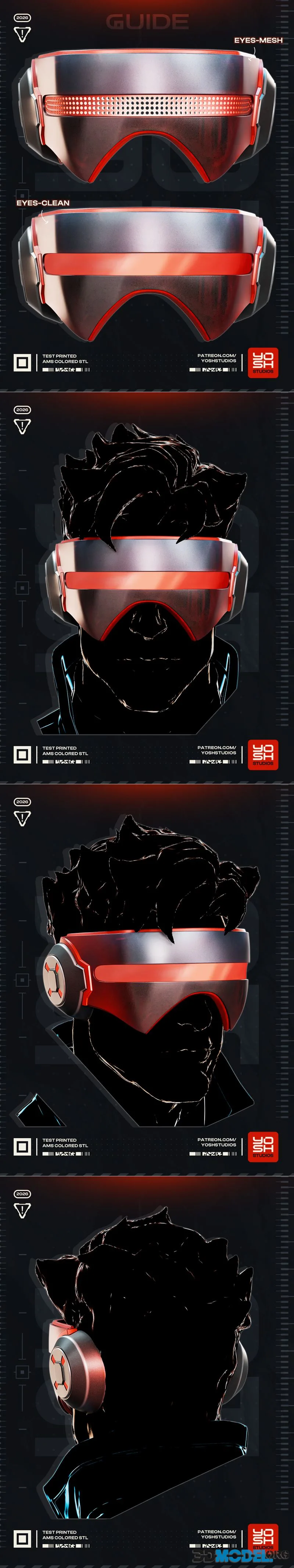 Yosh Studios - Cyclops Rivals Visor – Printable