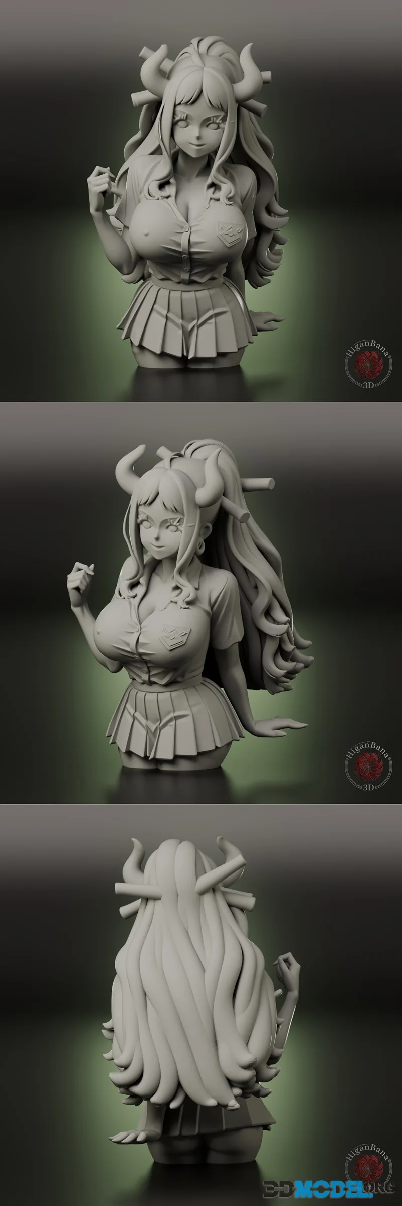 Higanbana3D - Yamato School Uniform (One Piece) – Printable