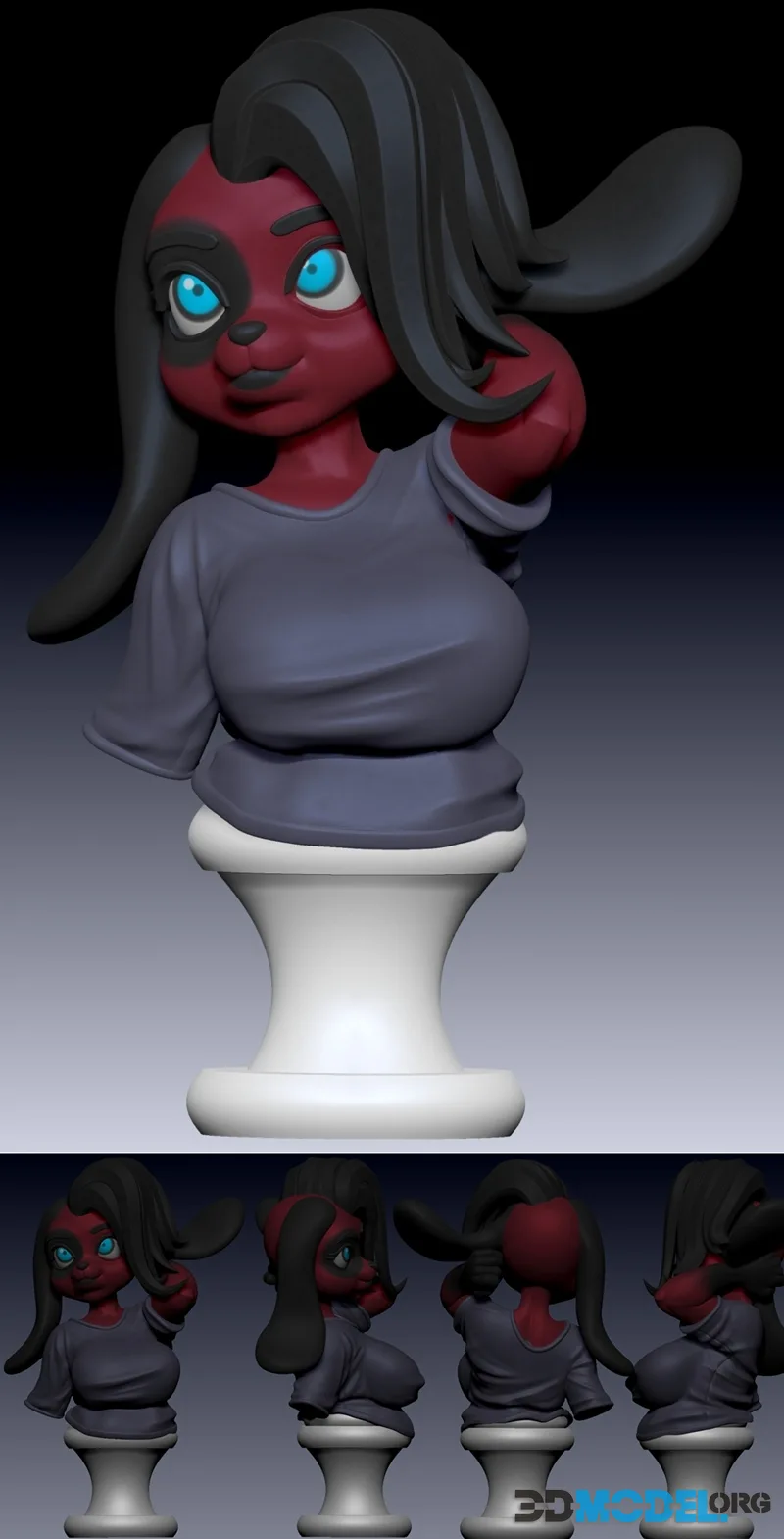 Cherry Animal crossing bust – Printable