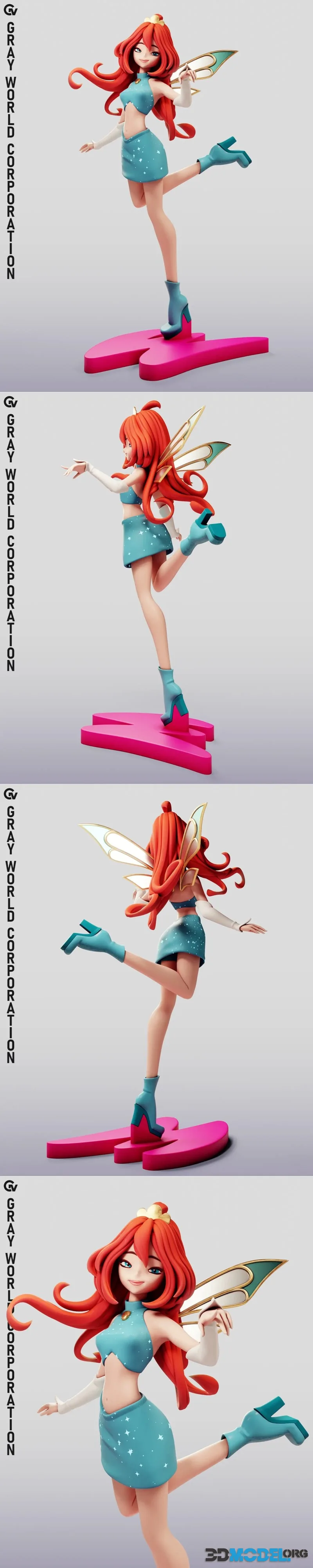 Gray World Corporation - Bloom Fairy Form 2 Winx Club – Printable