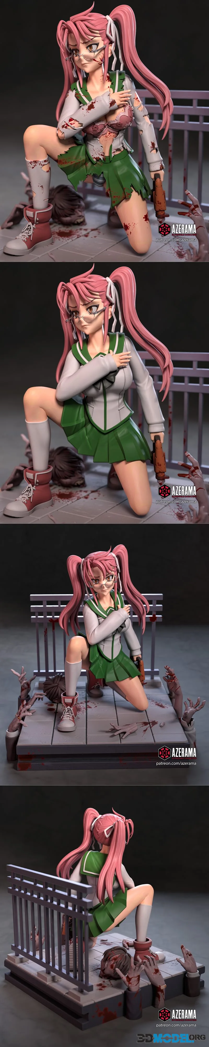 Azerama - Saya Takagi - Highschool of the Dead – Printable