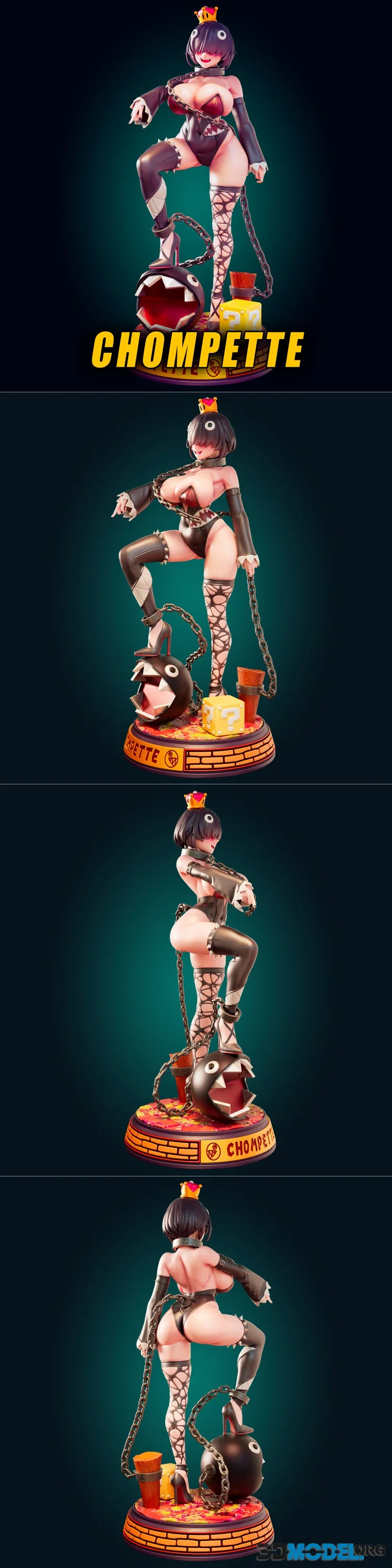Officer Rhu - Princess Chompette Super Stacked – Printable