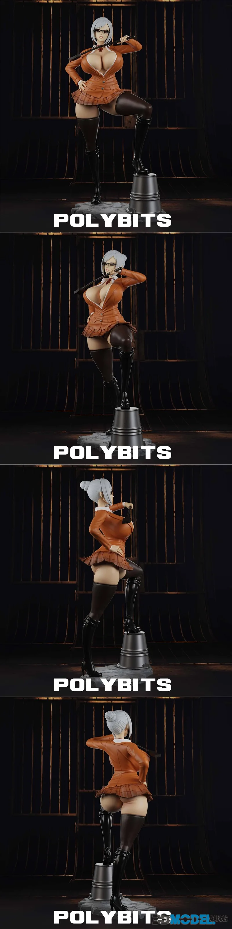 PolyBitsArt - Prison School - Meiko Shiraki – Printable