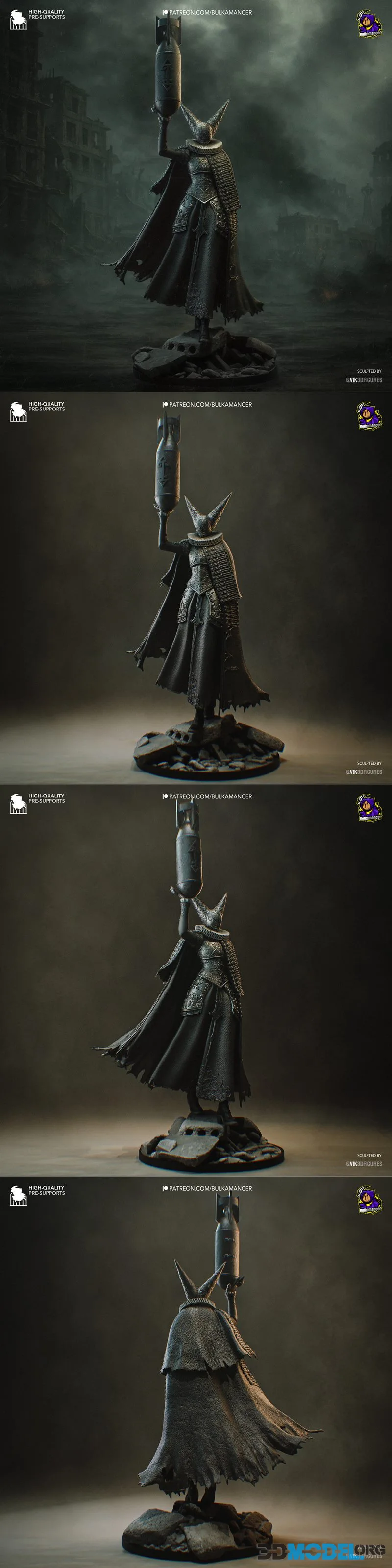 Bulkamancer Sculpts - Artillery Witch (Trench Crusade) – Printable