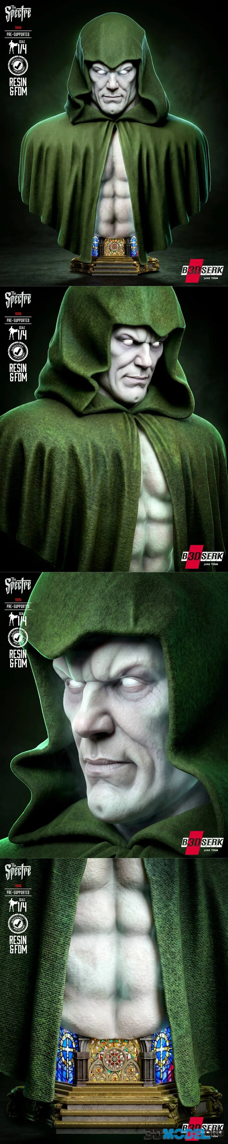 B3DSERK - Spectre Kingdom Come Portrait Bust – Printable