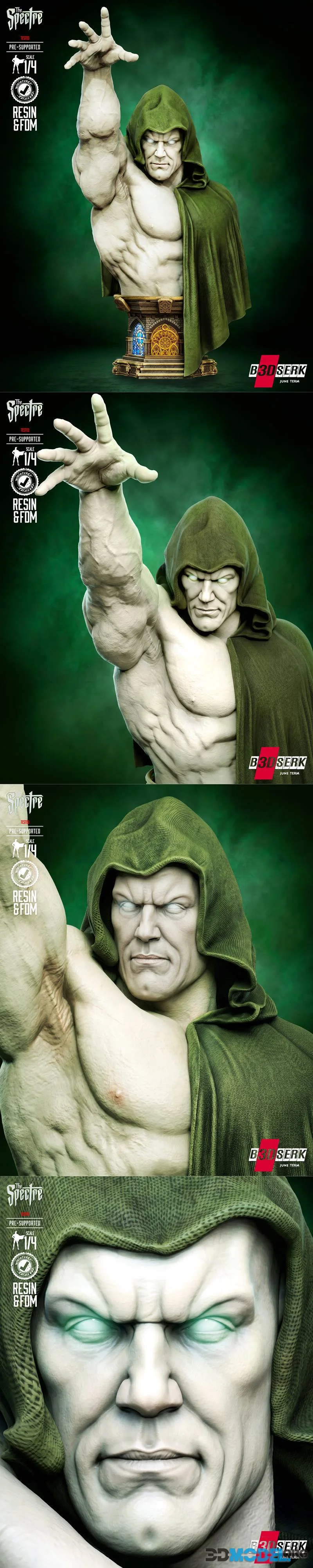 B3DSERK - Spectre Kingdom Come Bust – Printable