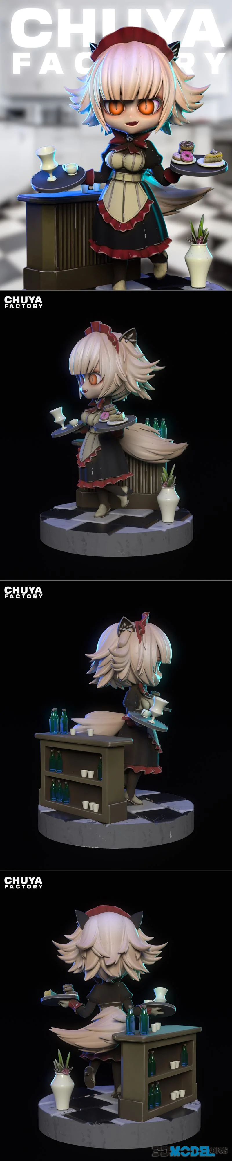 Chuya Factory - Cat Maid Chibi – Printable