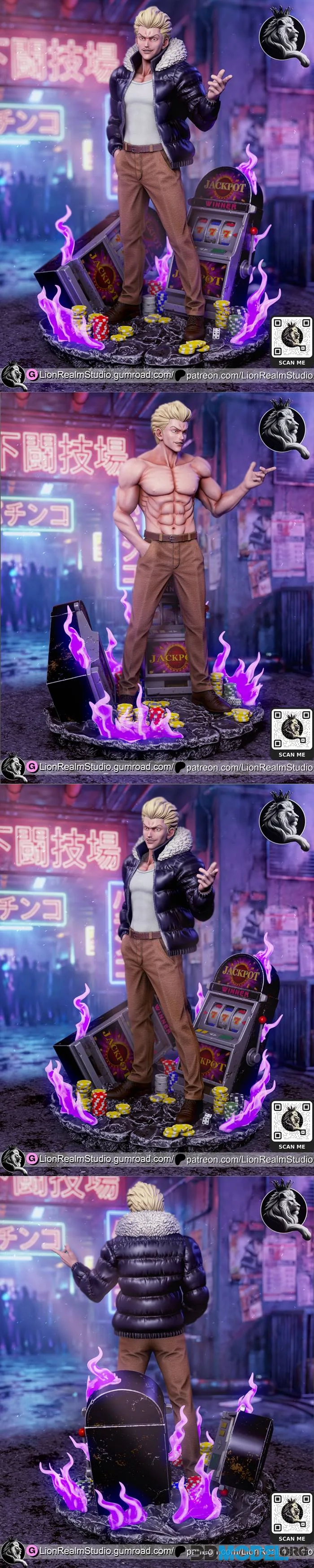 LionRealm Studio - Jujutsu Kaisen - Kinji Hakari – Printable