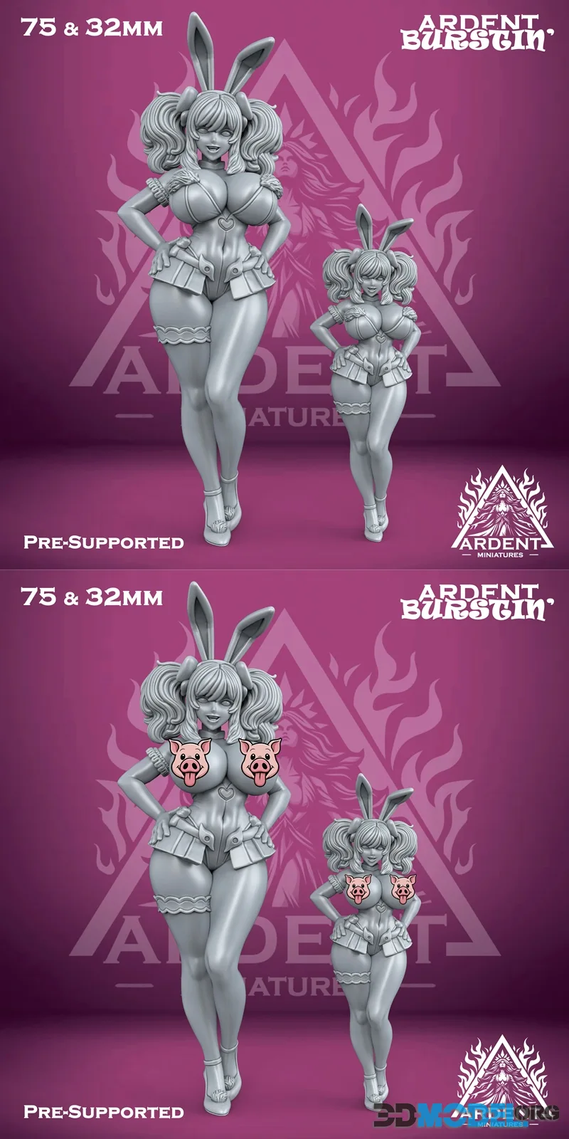 Ardent Miniatures - Onisaki Kurara – Printable