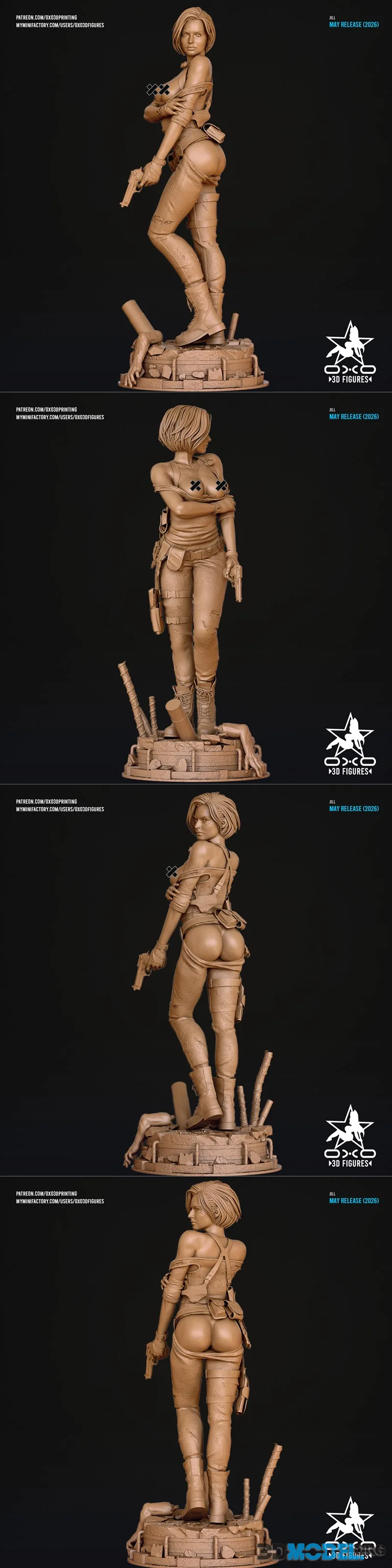 OXO3D Figures - Jill Valentine NSFW Version – Printable