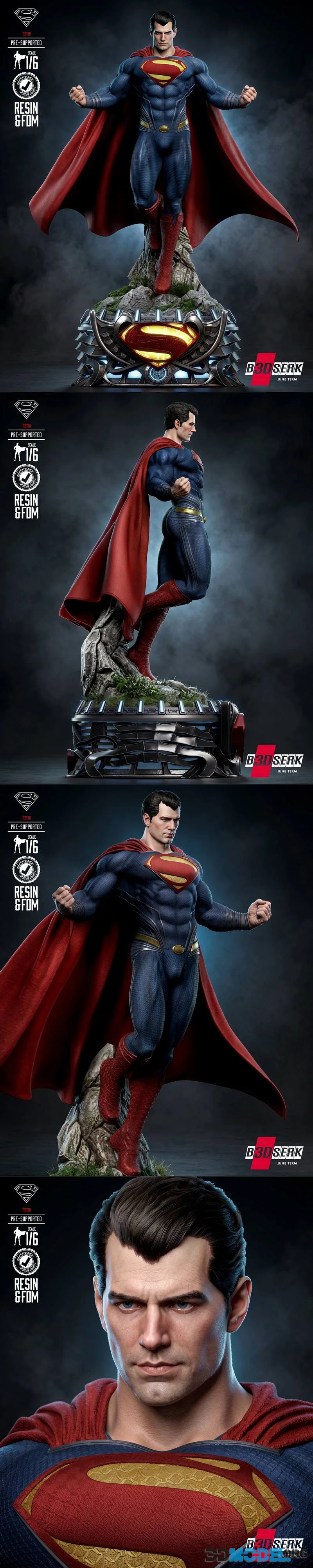 B3DSERK - Man of Steel Sculpture – Printable