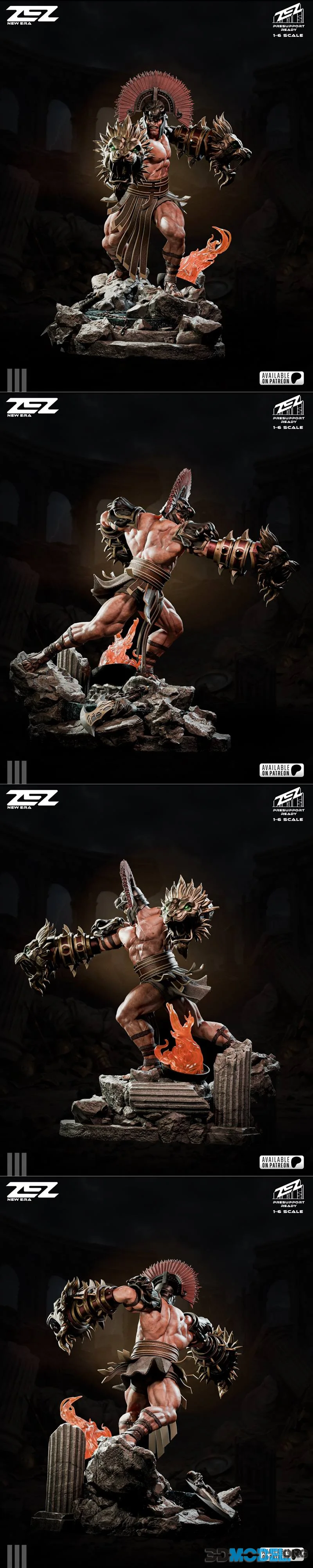 ZEZ Studios - Hercules Sculpture – Printable