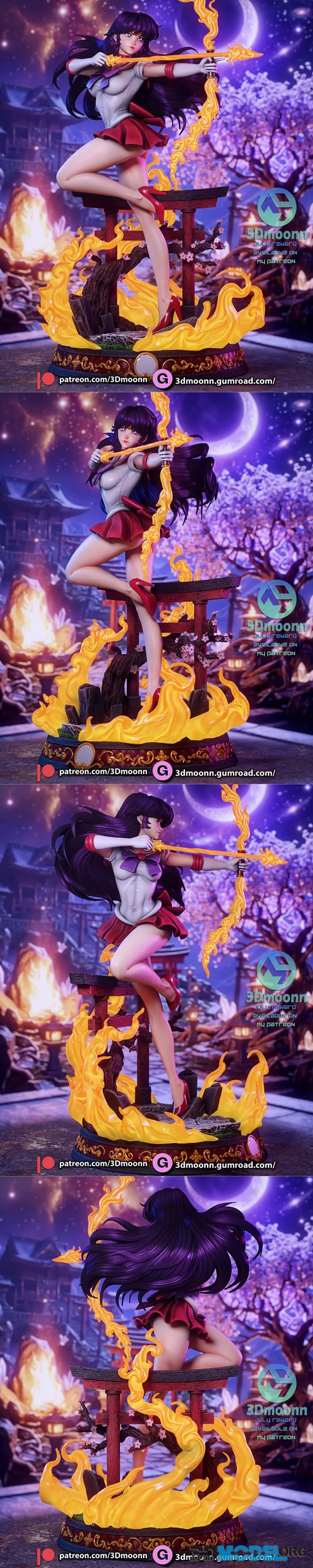 3Dmoonn - Sailor Moon - Sailor Mars – Printable