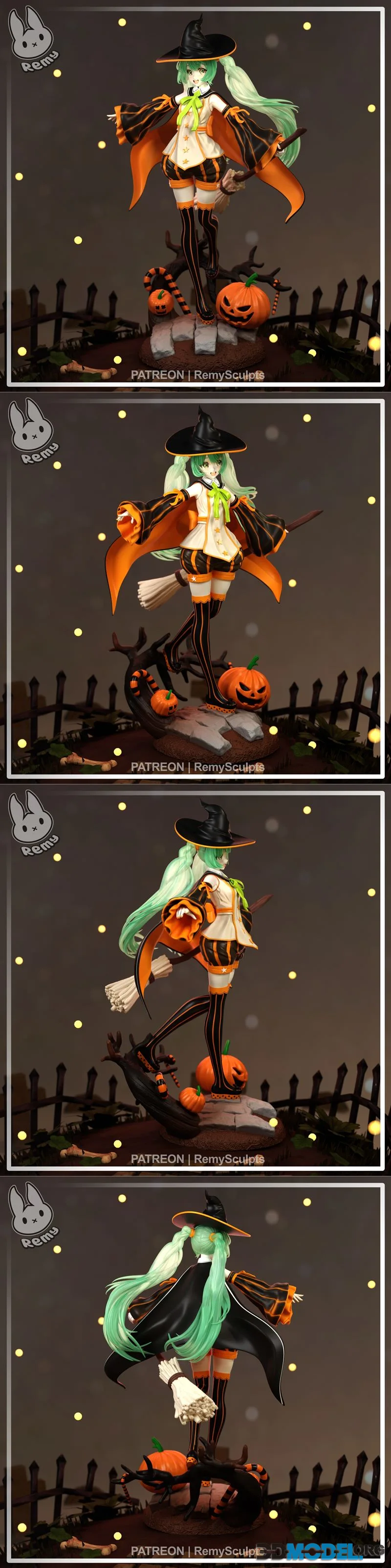 Remy Sculpts - Pumpkin Miku – Printable