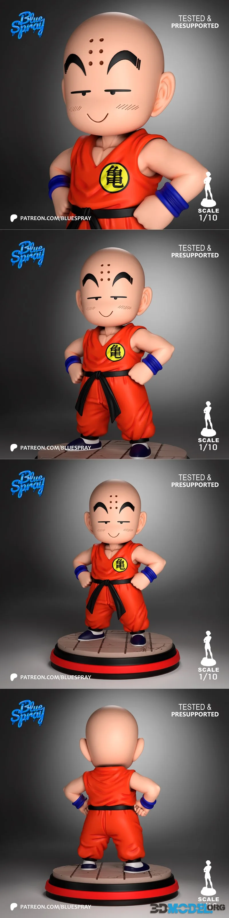 Blue Spray - Krillin Kid - Dragon Ball – Printable