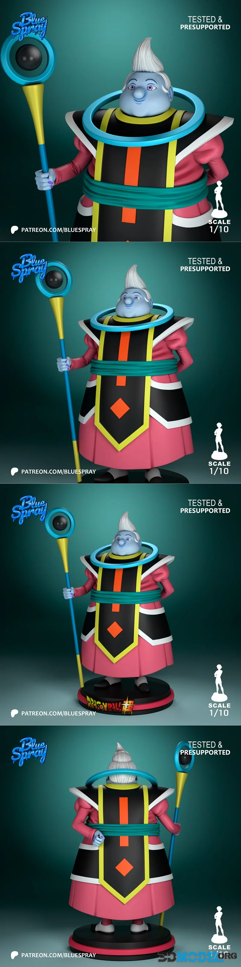Blue Spray - Awamo - Dragon Ball Super – Printable