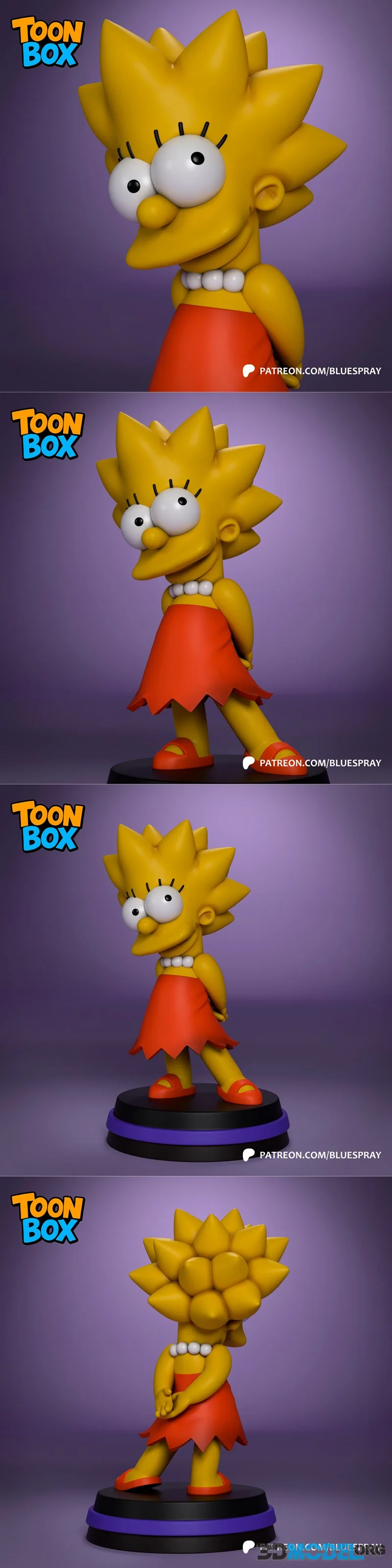 Blue Spray - Lisa Simpson - ToonBox – Printable