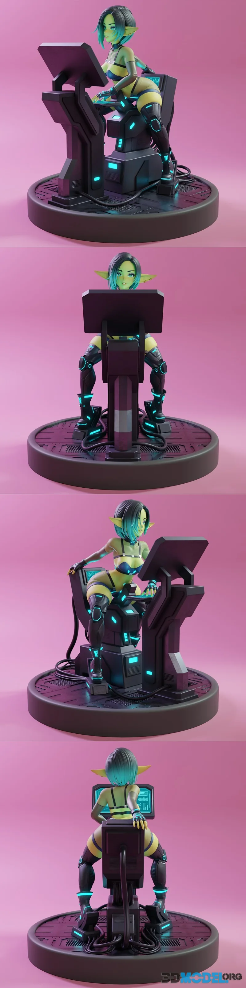 KiTNo - Goblin Girl Cyberpunk – Printable