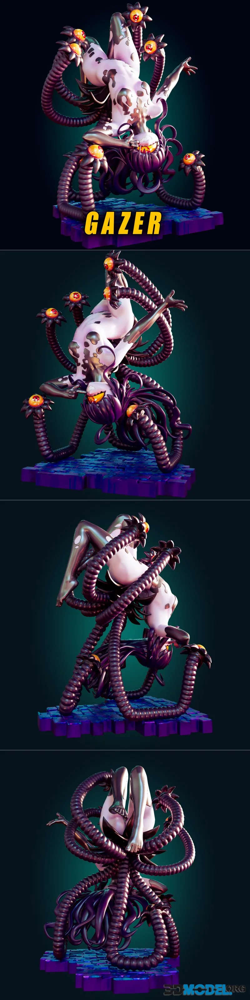 Officer Rhu - Gazer Beholder Monster Girl – Printable