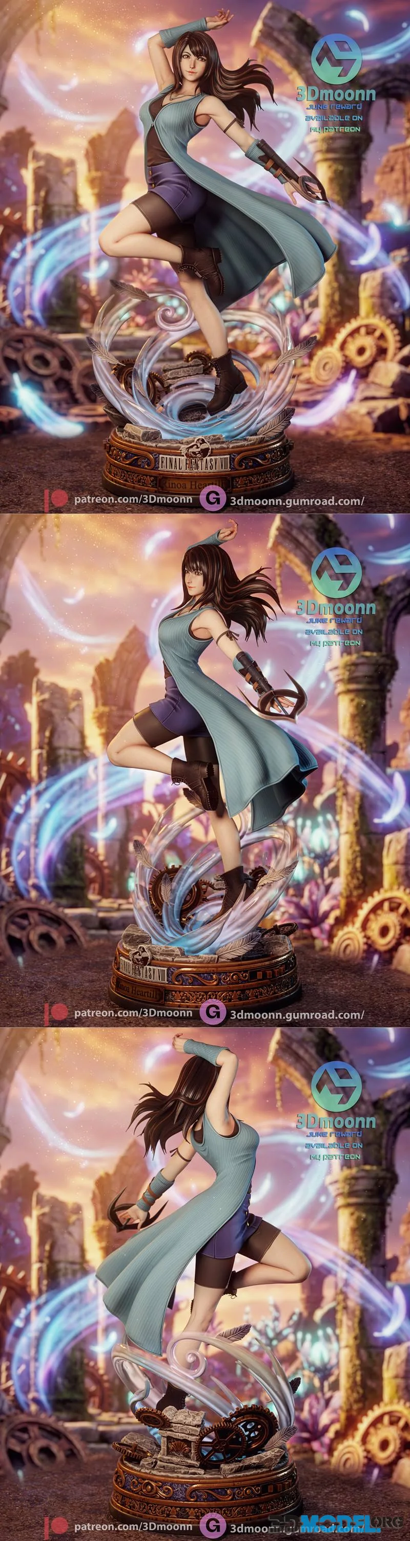 3Dmoonn - Rinoa Heartilly (Final Fantasy VIII) – Printable