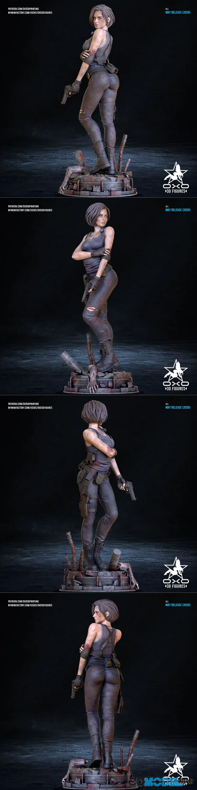 OXO3D Figures - Jill Valentine – Printable