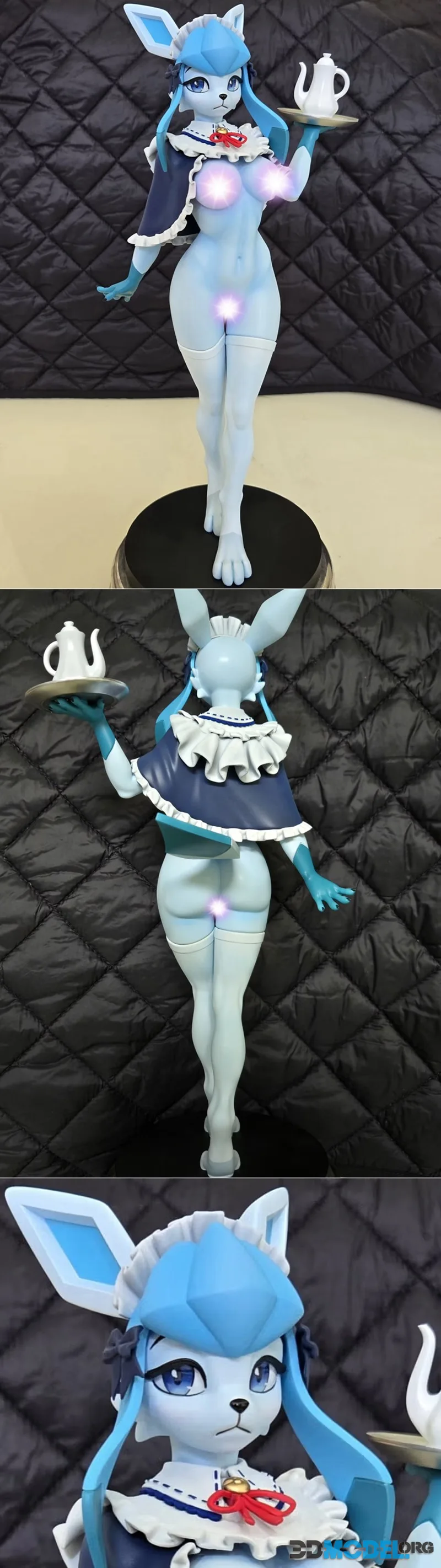 Maid Glaceon Furry Statue – Printable