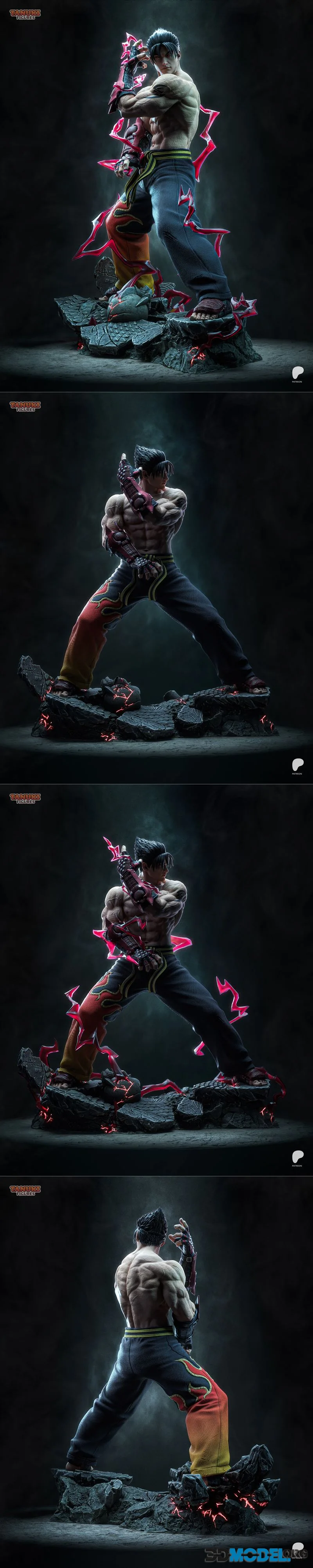 Tanuki Figures - Jin Kazama - Tekken – Printable