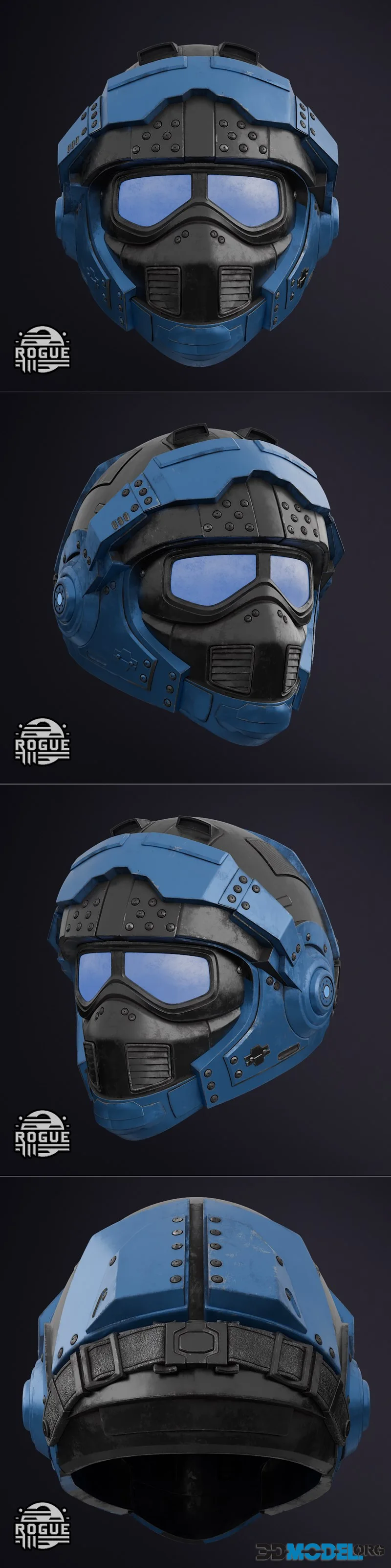 Benjamin Carmine Helmet – Printable