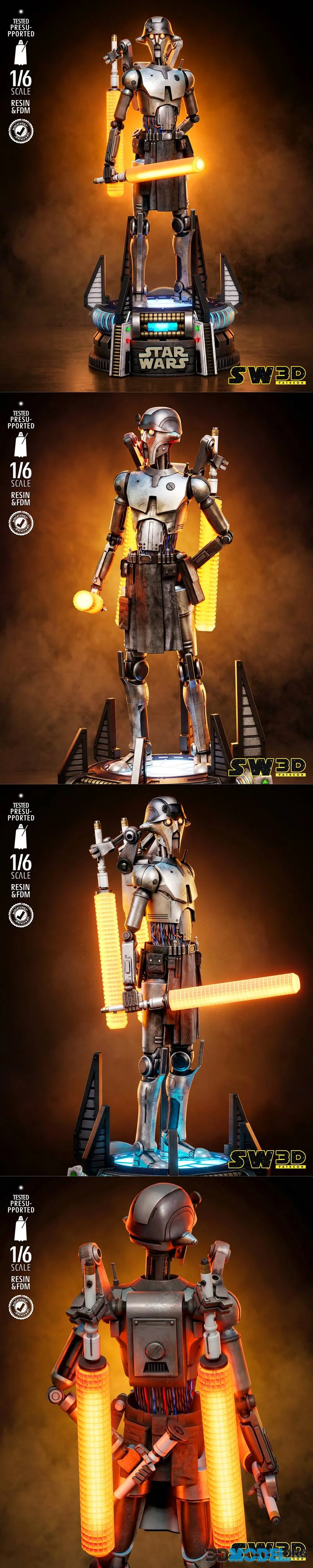 SW3D - Professor Huyang Sculpture – Printable