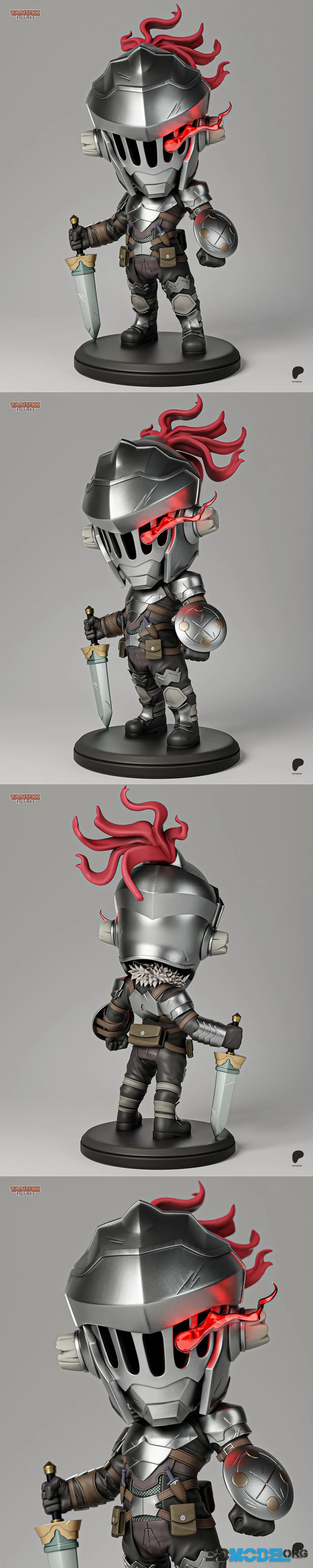Tanuki Figures - Goblin Slayer - Chib – Printable