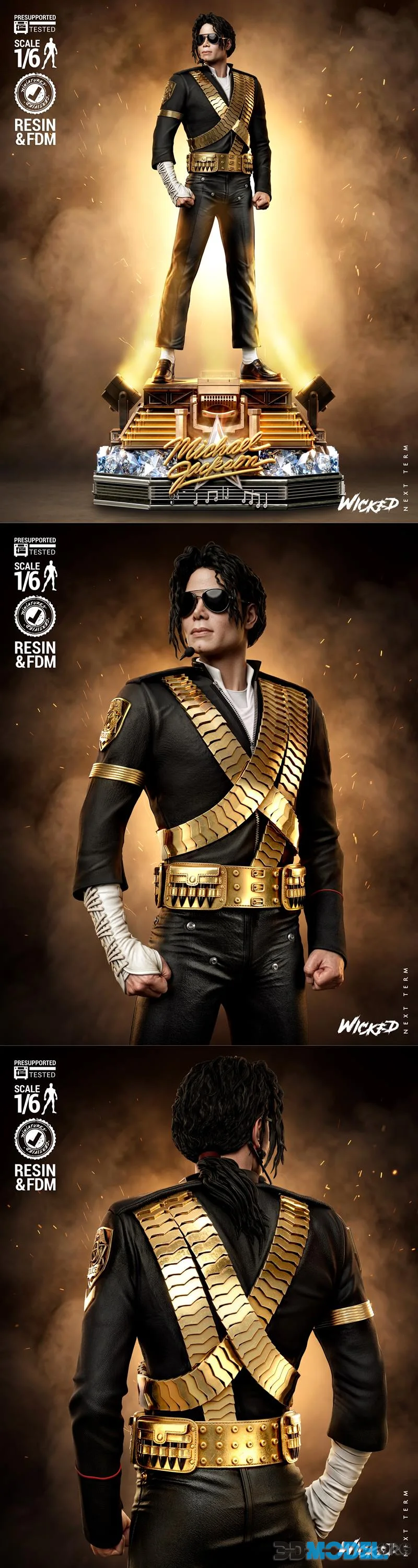 Wicked - Michael Jackson Sculpture – Printable