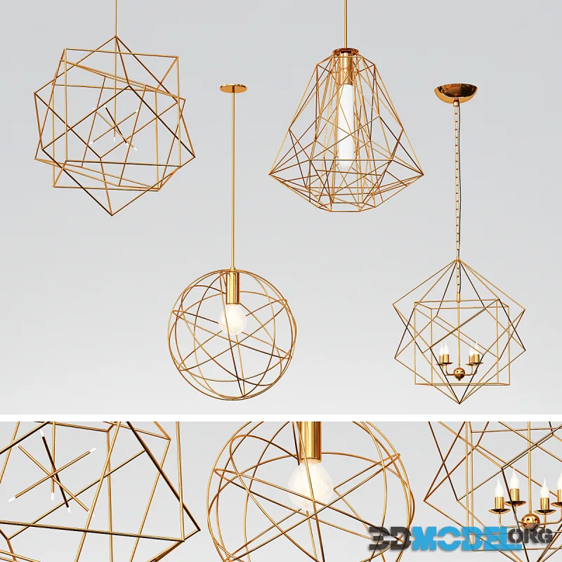 5 GEOMETRIC PENDANT LIGHTS