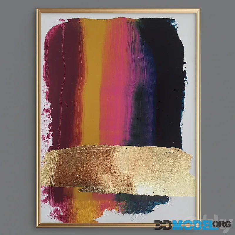 Abstract gold art