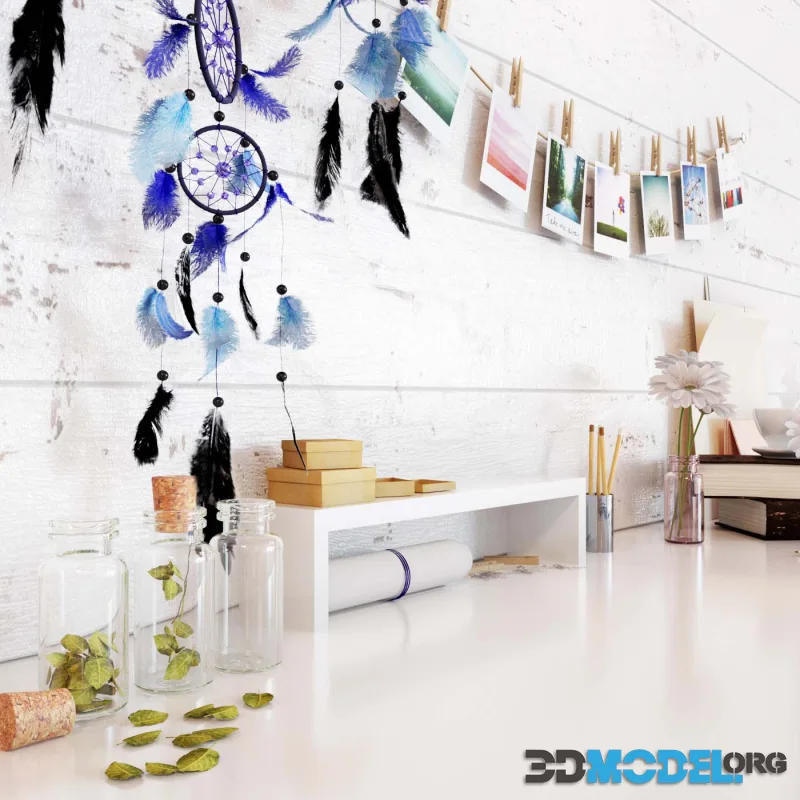 Accessories for desktop and Dreamcatcher