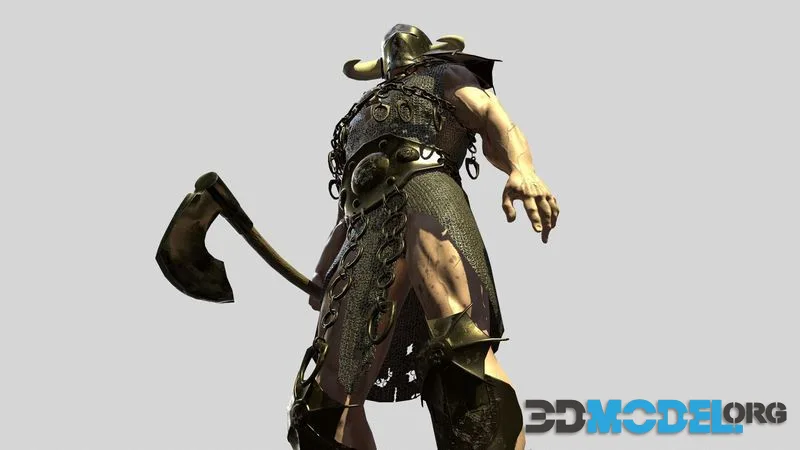 Ancient Warrior low-poly (PBR)