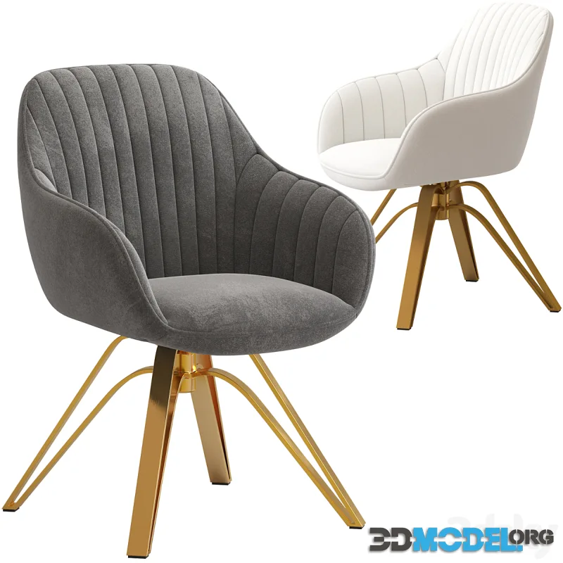 Art Leon Mid Century Modern Swivel Accent Chair
