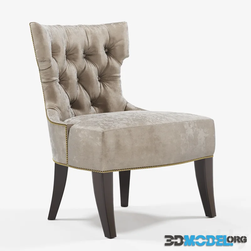 Baker TUFTED BACK LOUNGE CHAIR