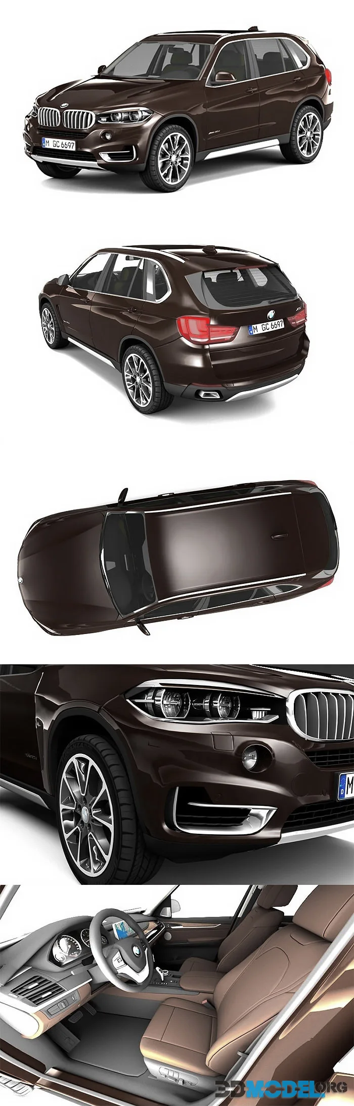 BMW X5 xDrive 30d 2015 HQ Interior