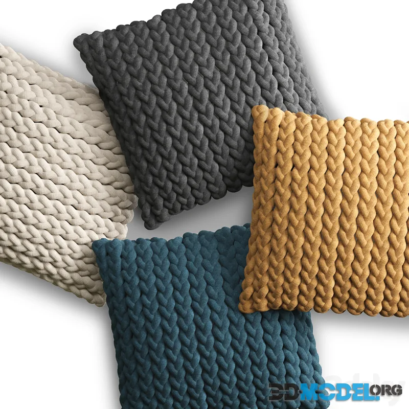 Braided Jersey Pillow Cover