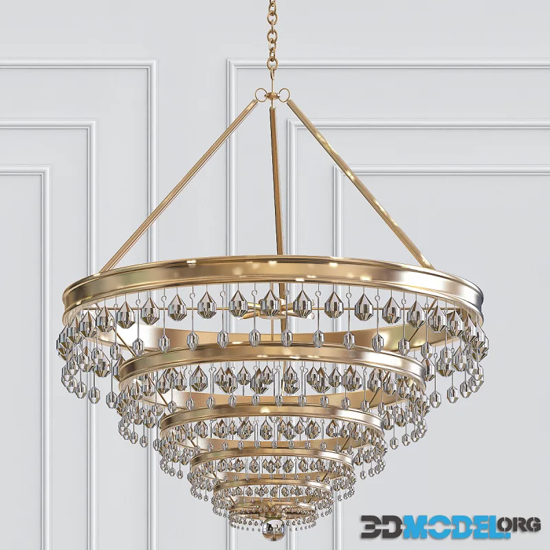 Calypso 8-Light Crystal Teardrop Chandelier