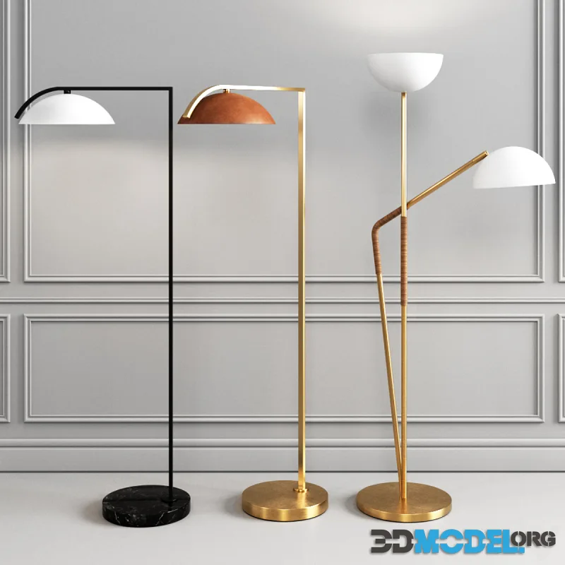 CB2 floor lamp set 3
