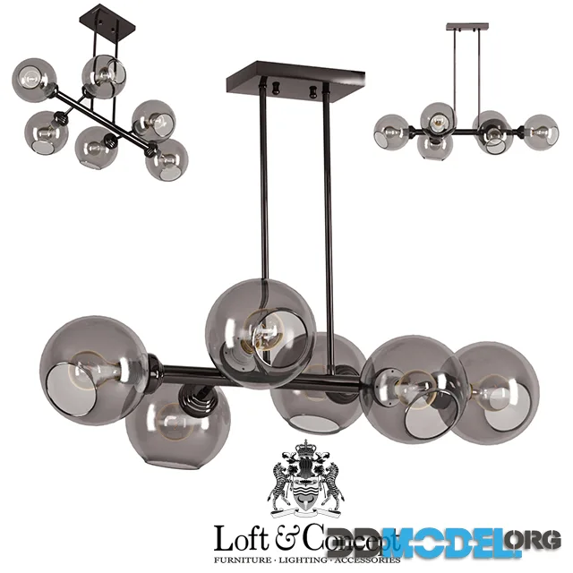 Chandelier Glass Bubble Chandelier Black